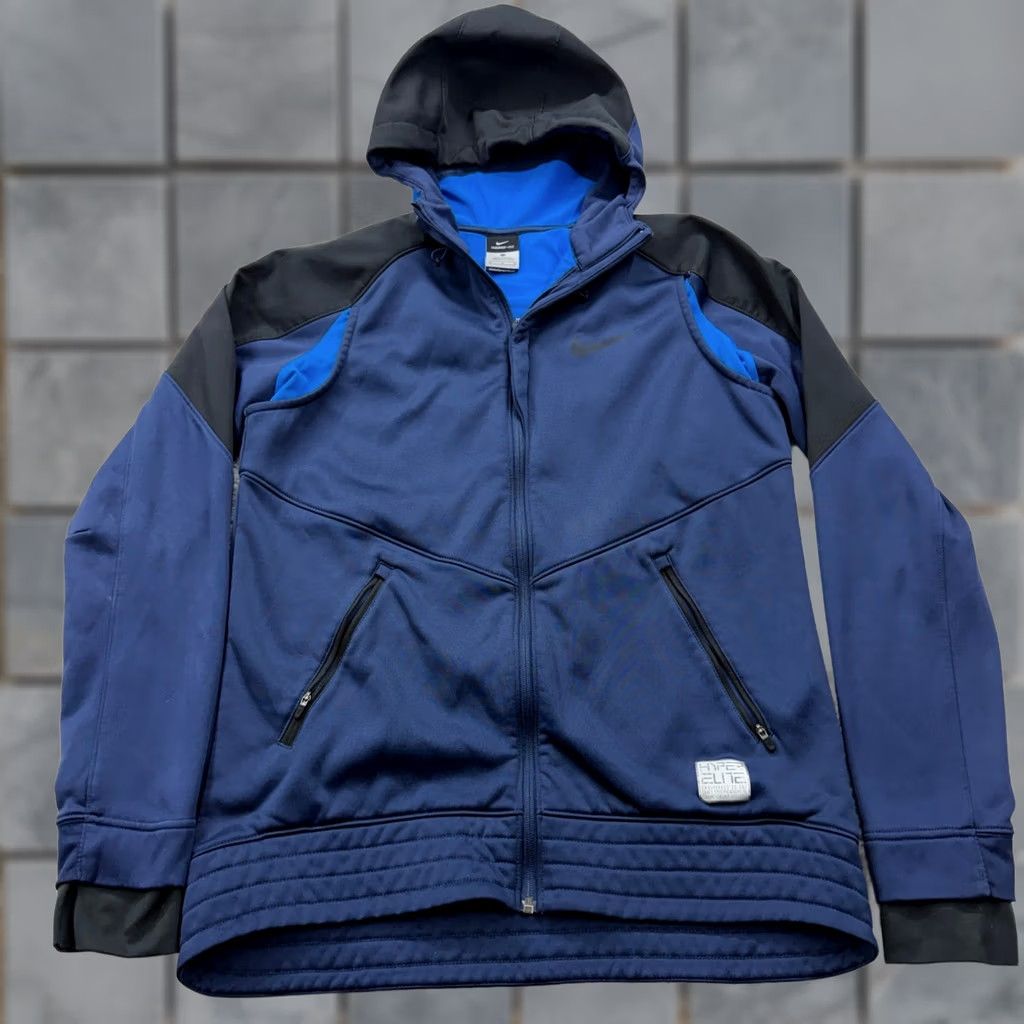 Nike Nike Therma-Fit Hyper Elite Hoodie Mens M Full Zip Navy Blue Size US M / EU 48-50 / 2 - 1 Thumbnail