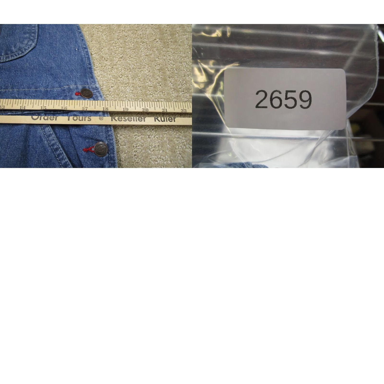 Dickies Dickies Overalls Mens 34x30 Blue Denim Bib Workwear Carpenter Utility Farmer Jeans Size US 34 / EU 50 - 8 Thumbnail