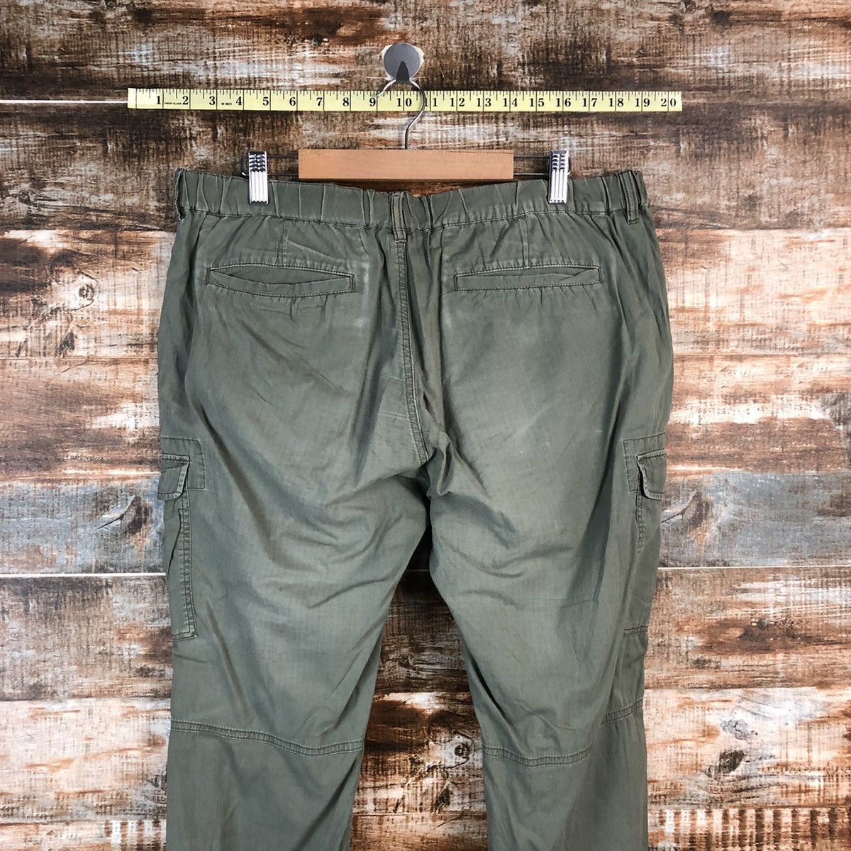 Uniqlo Uniqlo Green Cargo ripped Multipocket utility Pants #A2393 Size US 33 - 17 Thumbnail