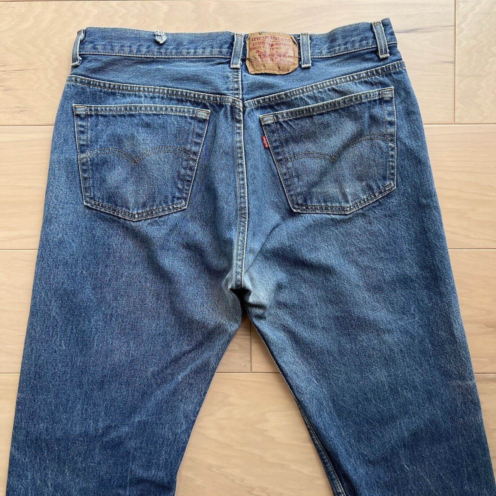 Levi's × Vintage Vintage Levis 501 Jeans 36 Blue Denim Made in USA Workwear Size US 36 / EU 52 - 8 Thumbnail