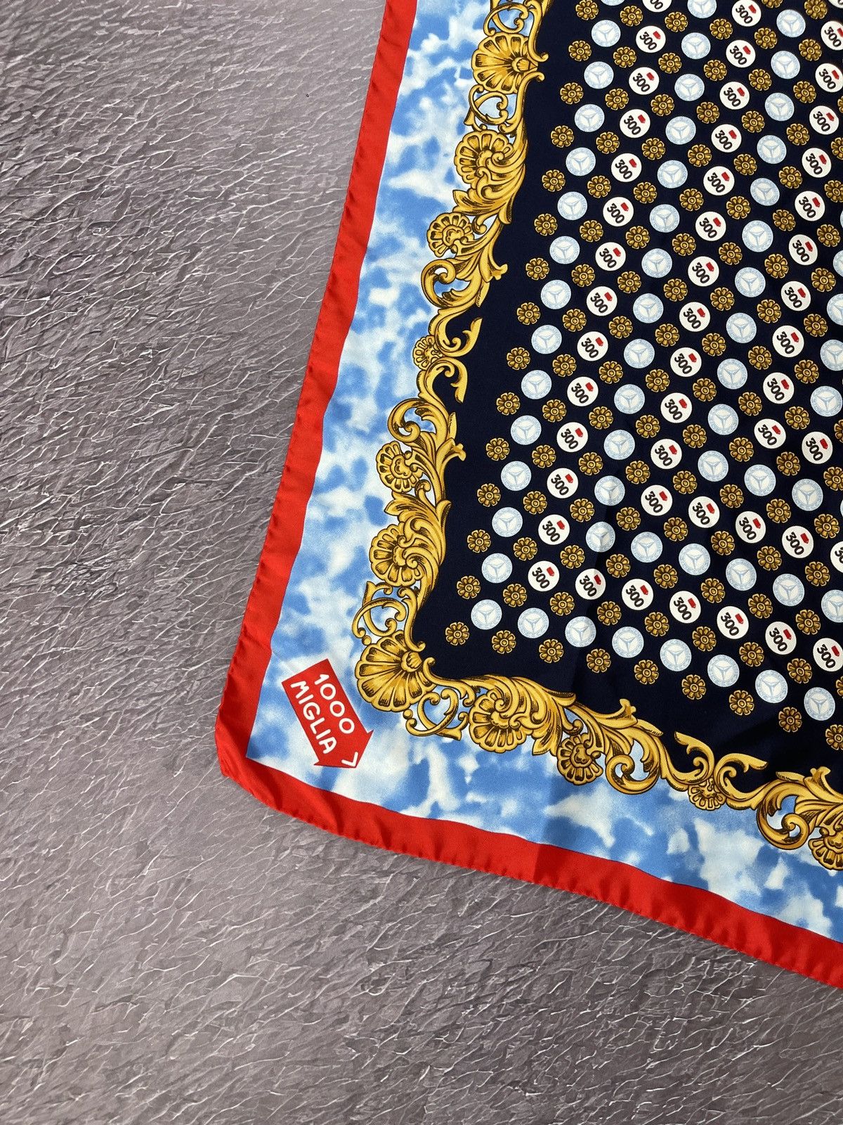 Mercedes-Benz Mercedes-Benz Collection Classic 1000 miglia silk scarf rare Size ONE SIZE - 3 Thumbnail
