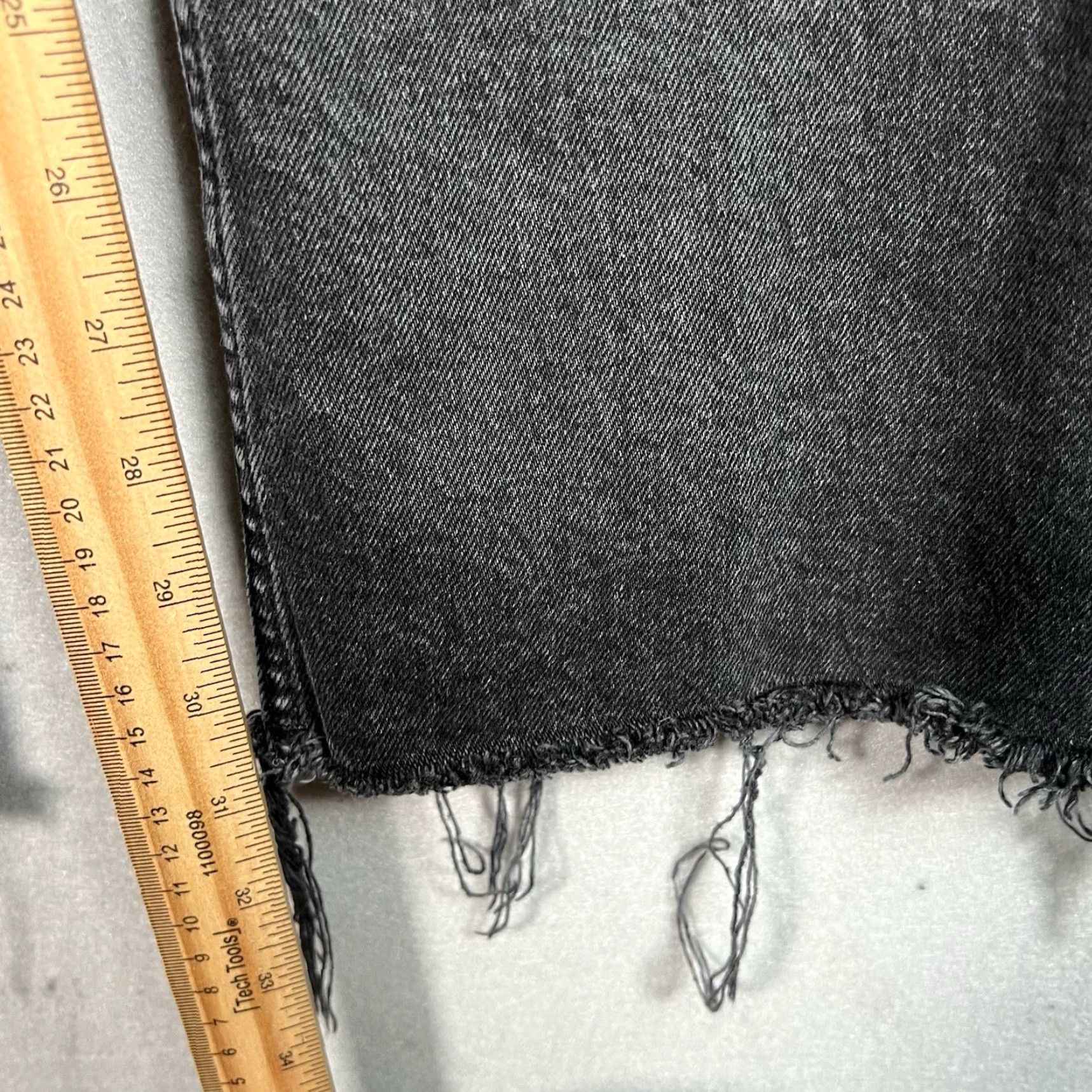 Mango VINTAGE Mango MNG Jeans Womens Size 8 Black Straight Leg Raw Hem Size 30" / US 8 / IT 44 - 5 Thumbnail