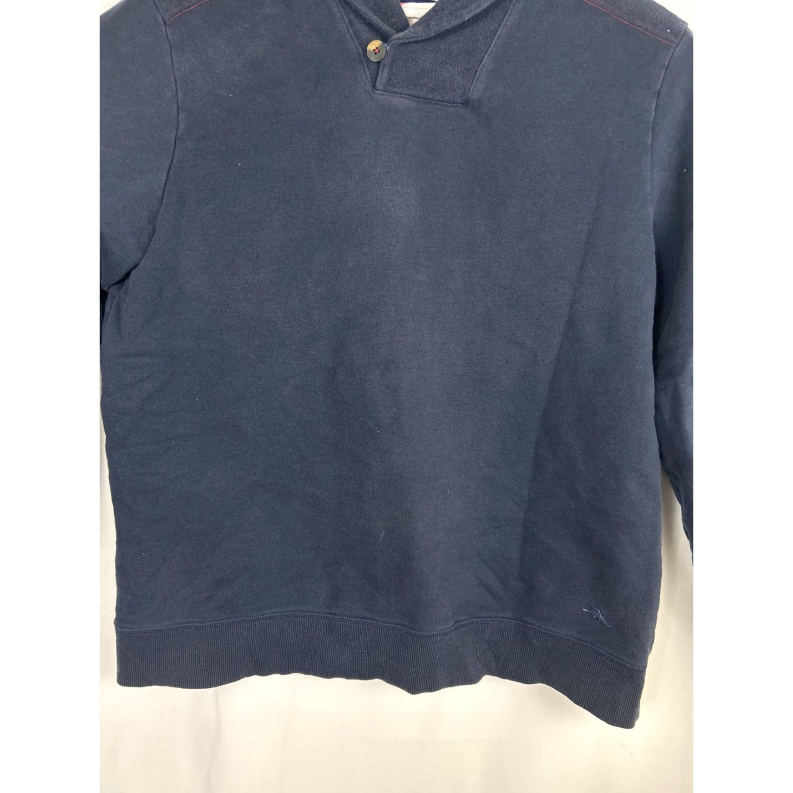 Tommy Bahama Tommy Bahama Pullover Cowl Neck Sweater Men L Navy Blue Size US L / EU 52-54 / 3 - 4 Thumbnail