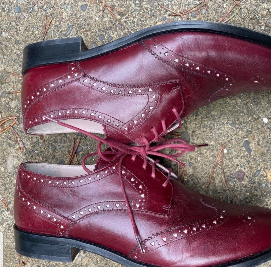 Other Miss L Fire burgundy oxfords Size US 8.5 / IT 38.5 - 3 Thumbnail