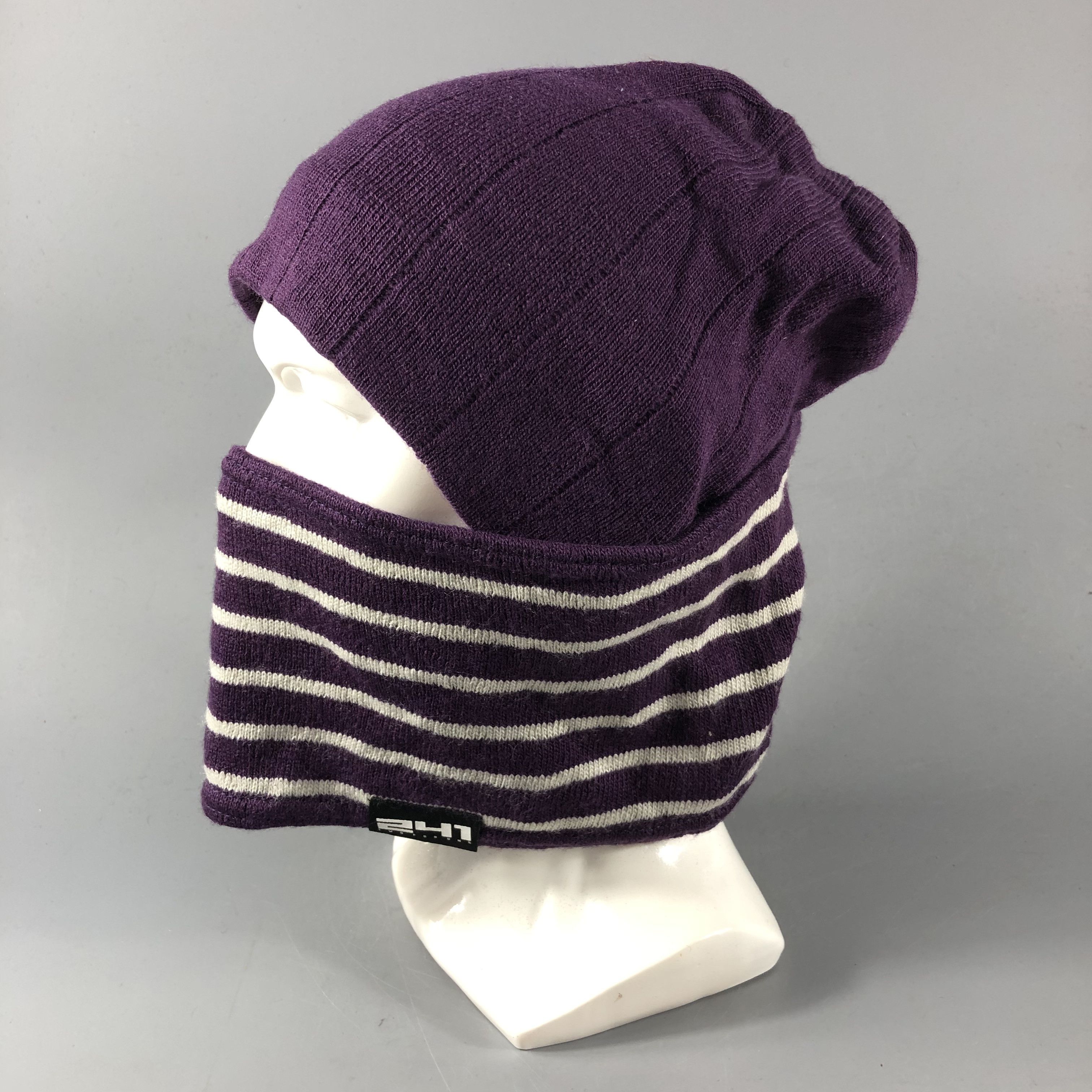Vintage 241 Ski Mask Beanie Snowcap Snow Hat B541 Size ONE SIZE - 2 Thumbnail
