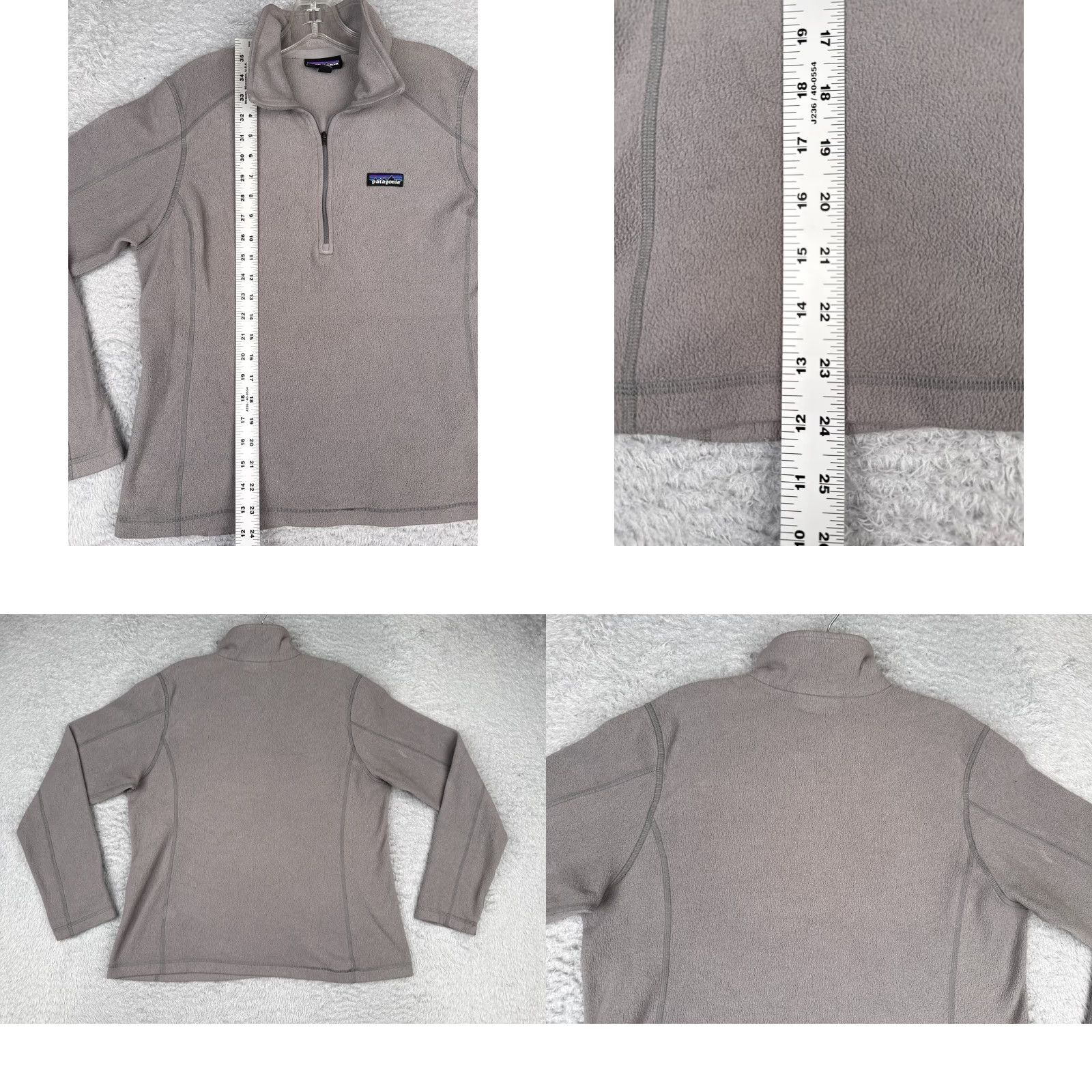 Patagonia Patagonia Jacket Womens Large Gray 1/4 Zip Fleece Polyester Long Sleeve $ Size L / US 10 / IT 46 - 9 Thumbnail