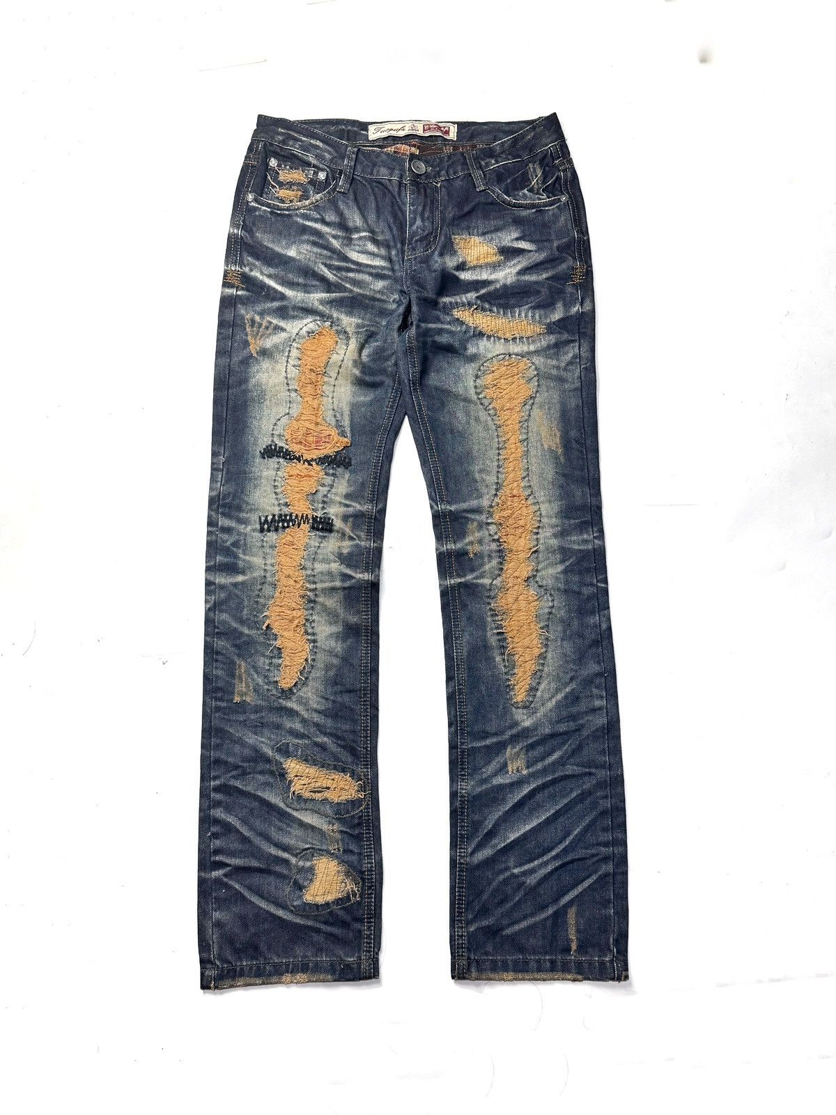 If Six Was Nine Japanese TuoGu Denim Distressed Styled Size US 29 - 1 Thumbnail