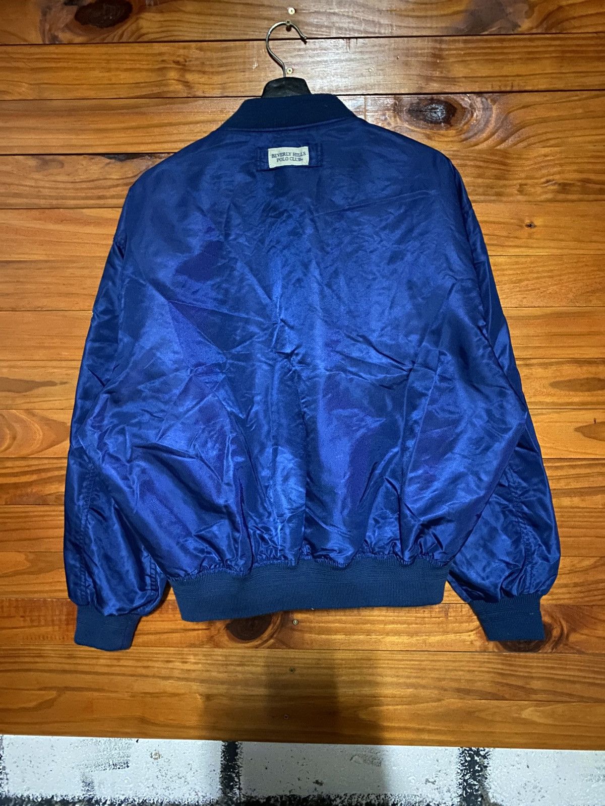 Beverly Hills Polo Club Vintage Beverly Hills Polo Club Satin Bomber Jacket – Navy Size US L / EU 52-54 / 3 - 11 Thumbnail