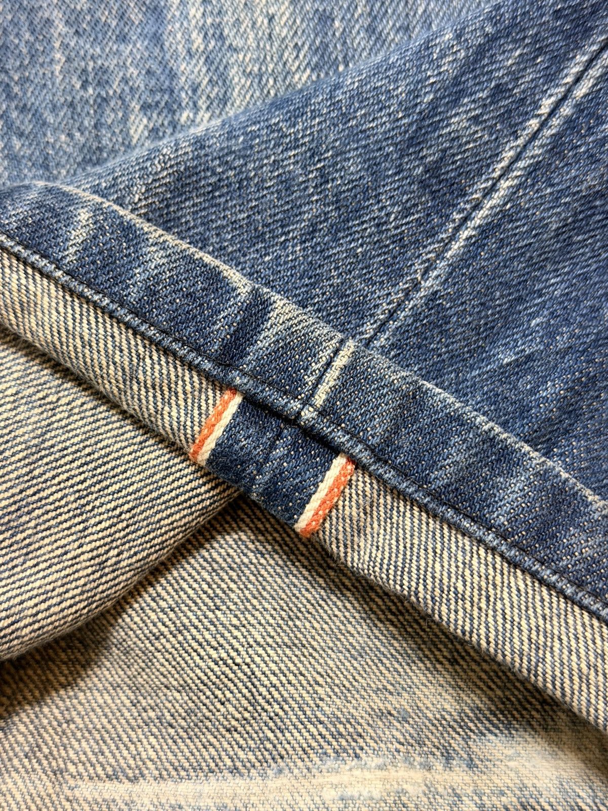 Vintage Covernat Selvedge Faded Wash Clawmark Whisker Loose