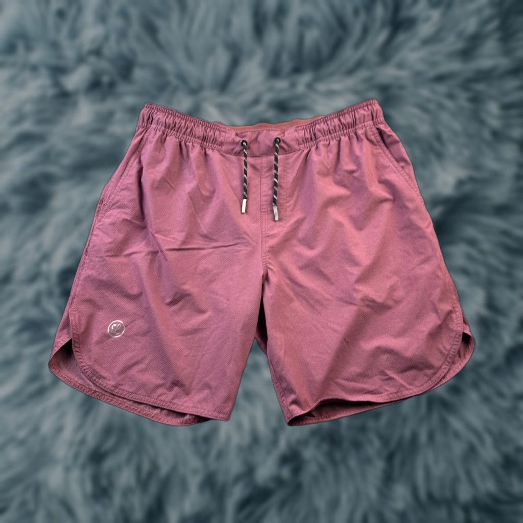 Vintage Legends Luka Shorts Mens Large Red 8" Gym Workout Stretch Drawstring Athletic Activewear Size US 33 - 1 Thumbnail