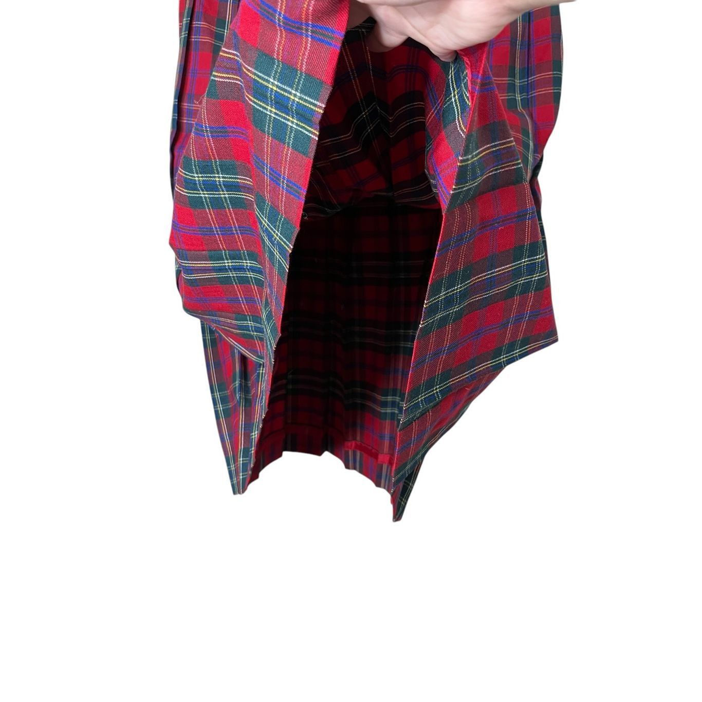 Other Vintage Talbots Size 14 Christmas Plaid 100% Wool Pleated Sk Size 36" / US 14 / IT 50 - 5 Thumbnail