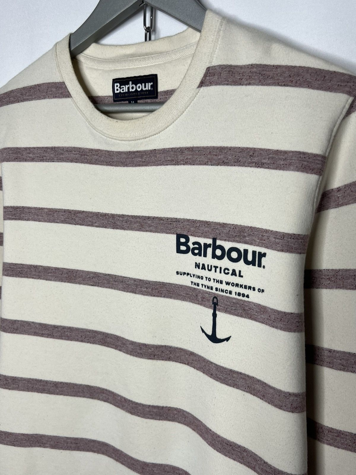 Barbour Barbour Nautical Striped Sweatshirt Jumper Long Sleeve Size US M / EU 48-50 / 2 - 3 Thumbnail