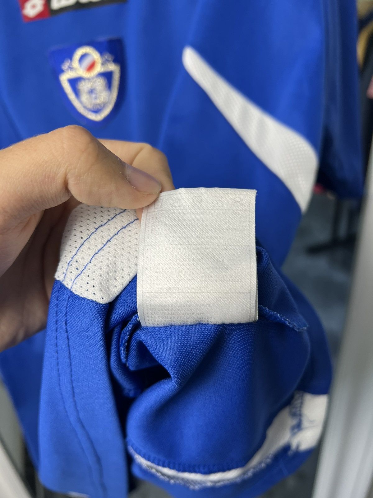 Lotto Sport Lotto Serbia Montenegro Home Jersey XL Blue 2000s Size US XL / EU 56 / 4 - 13 Thumbnail