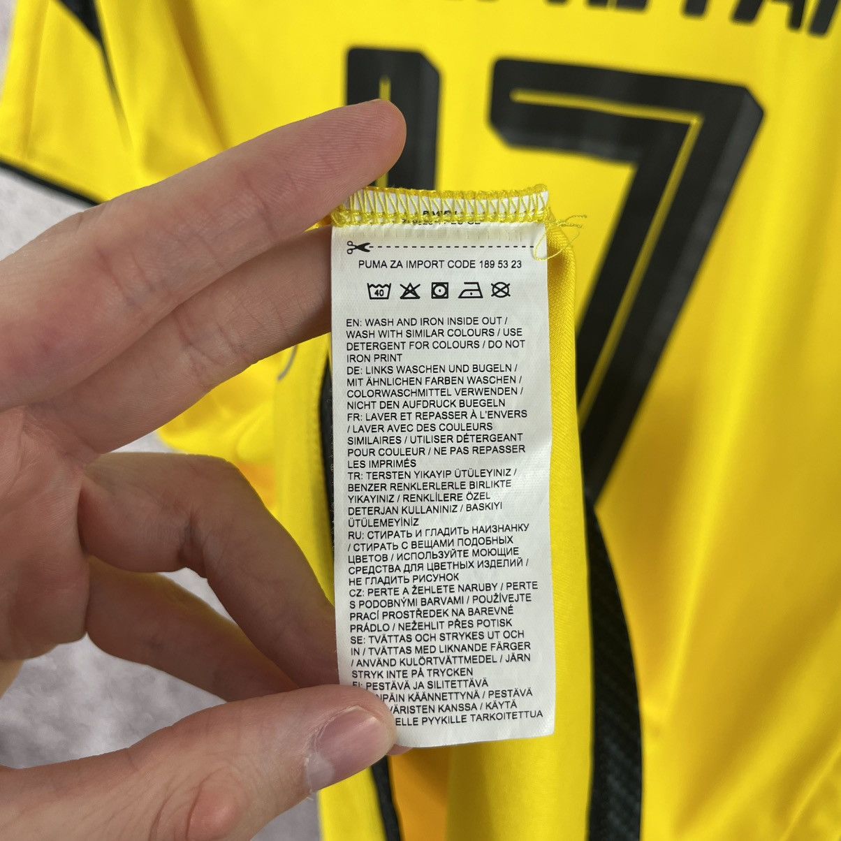 Puma Borussia Dortmund #17 Aubameyang Cup Shirt 2016/2017 Jersey Size US L / EU 52-54 / 3 - 14 Thumbnail