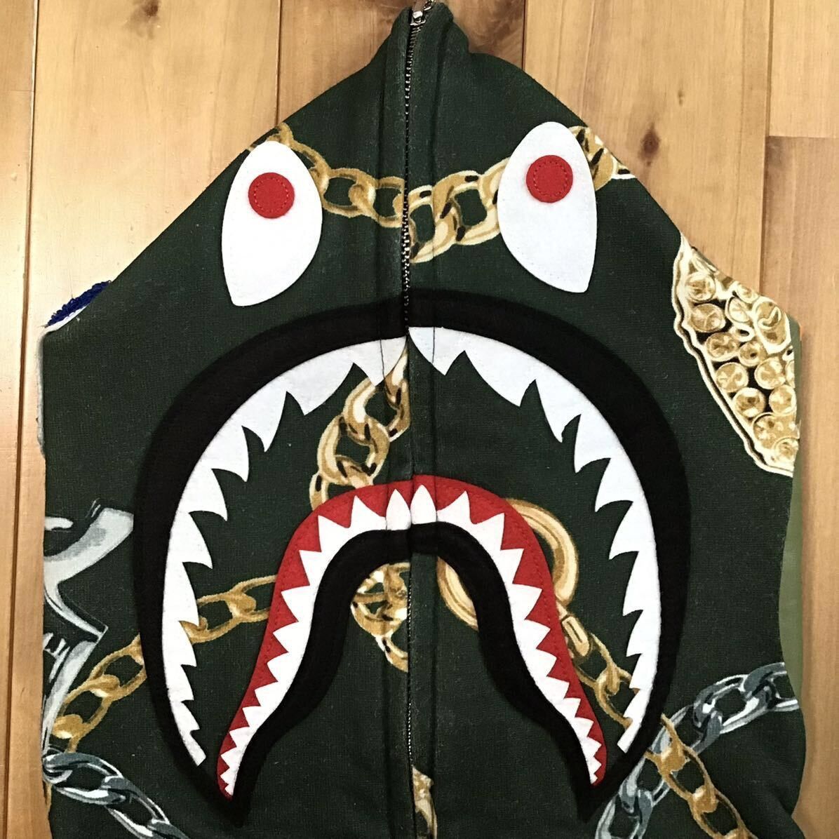 Bape BAPE JEWELS SHARK FULL ZIP HOODIE a bathing ape Size US M / EU 48-50 / 2 - 3 Thumbnail