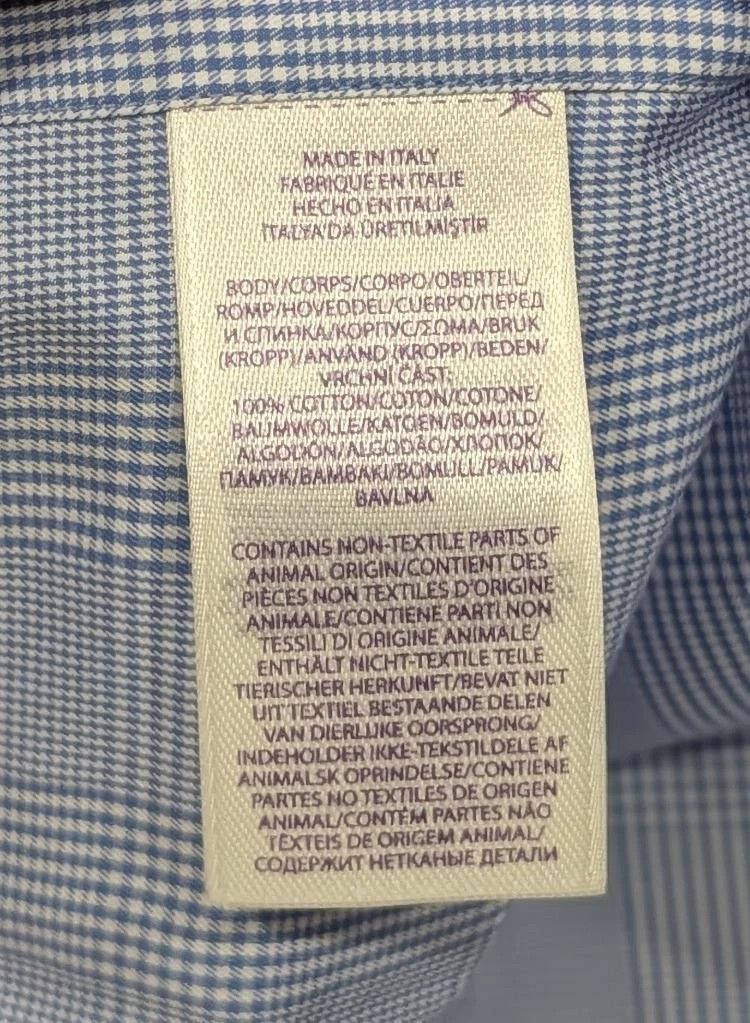 Ralph Lauren Purple Label Ralph Lauren Purple Label Glen Check Cotton Dress Shirt 17.5 Size US XL / EU 56 / 4 - 5 Thumbnail