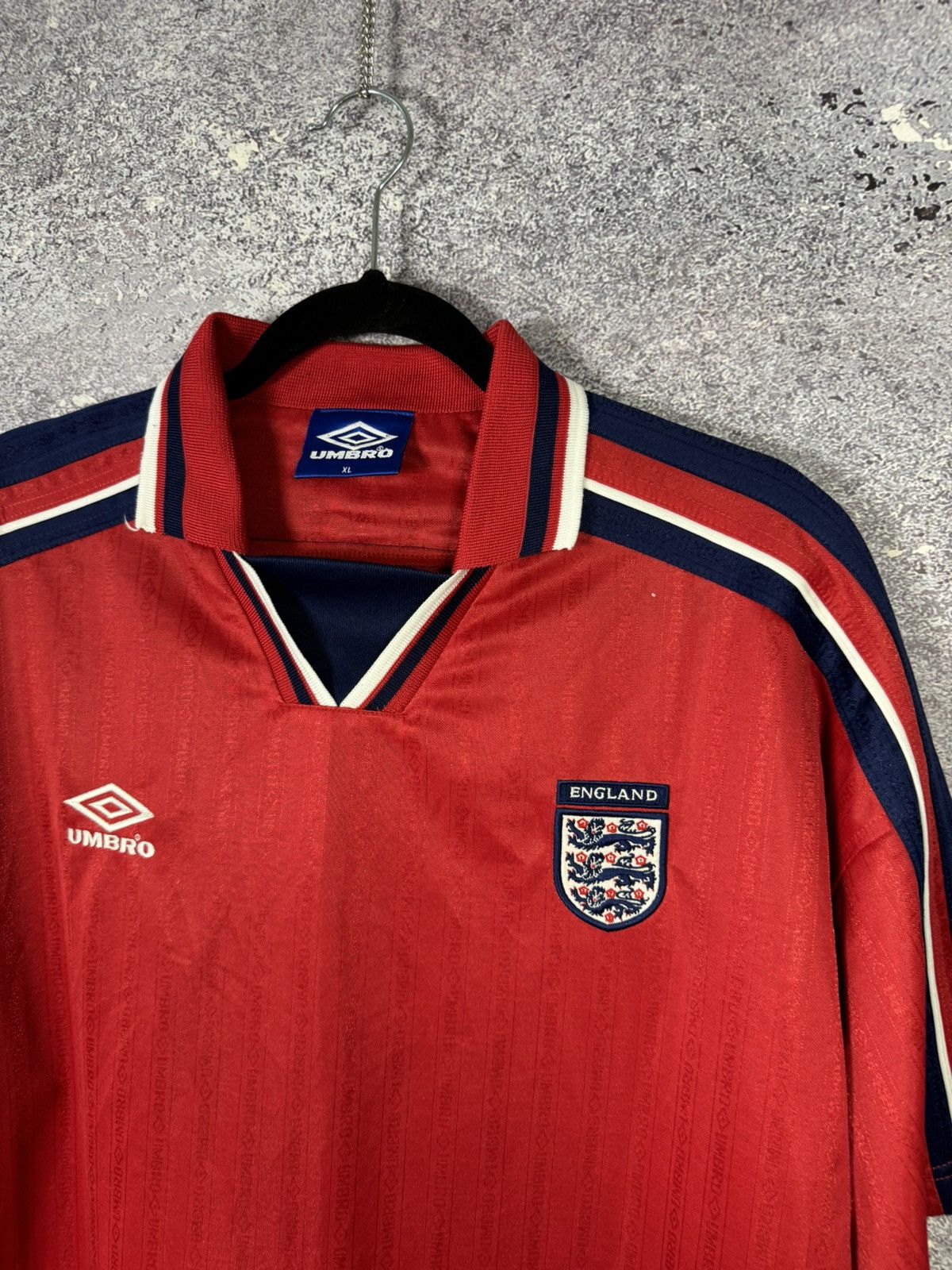 Umbro 90’s England National Team 1992 Umbro Soccer Jersey Size US XL / EU 56 / 4 - 7 Thumbnail