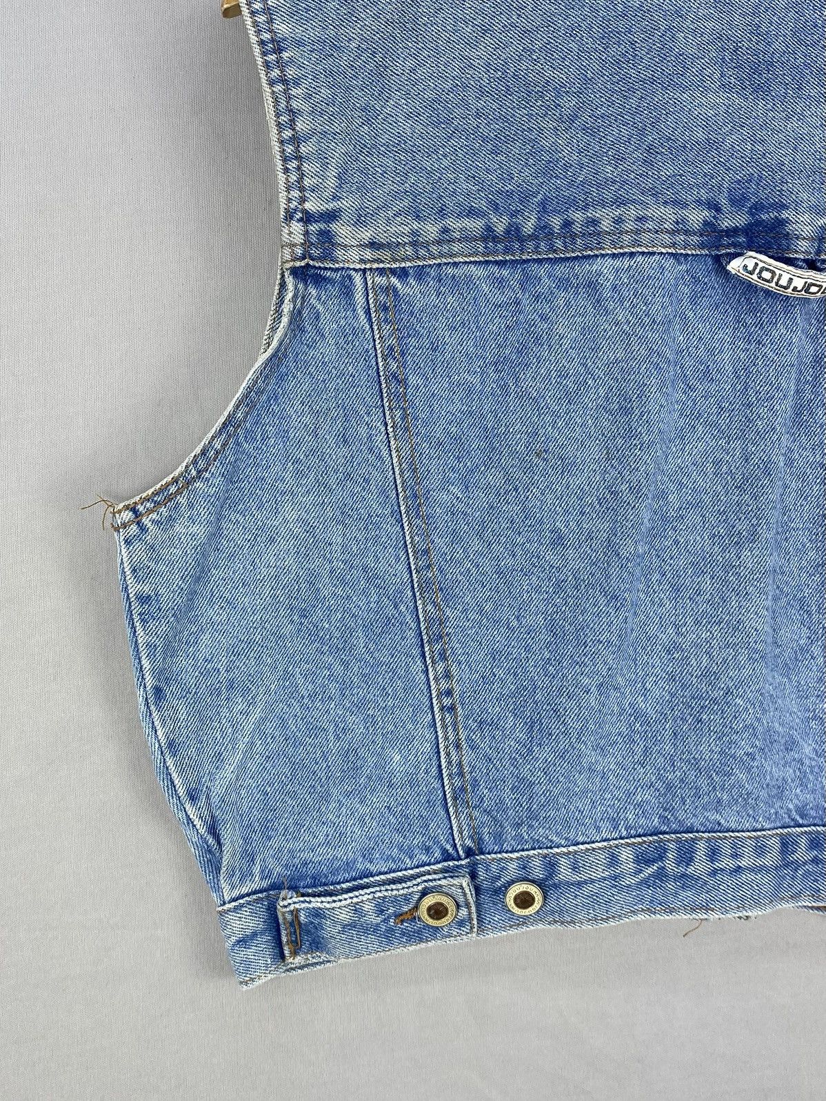 Vintage Vintage 80’s Joujou Jeans Classic Denim Vest Size M / US 6-8 / IT 42-44 - 6 Thumbnail