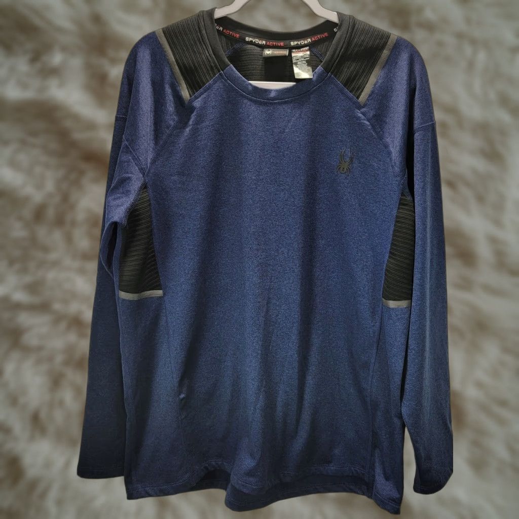 Spyder Spyder Sweatshirt Pullover Mens Blue Black Logo L Sweatshirt Mens Large Black Blue Pullover Logo Size US L / EU 52-54 / 3 - 1 Thumbnail