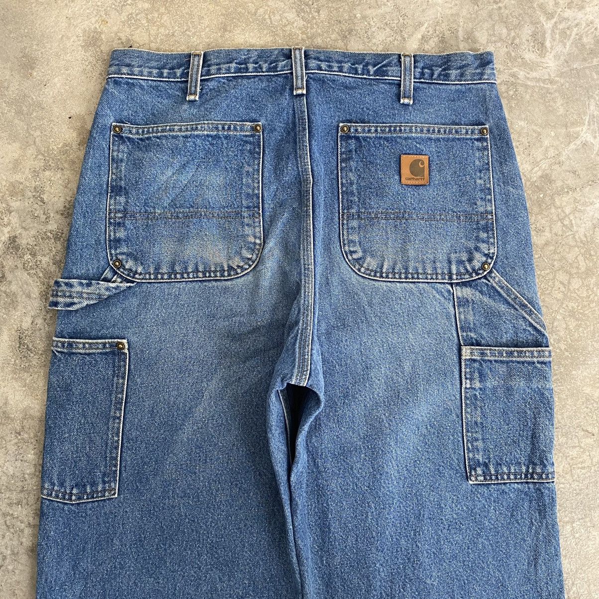 Carhartt Vintage Carhartt Double Knee Blue Carpenter Denim Jeans Size US 33 - 20 Thumbnail
