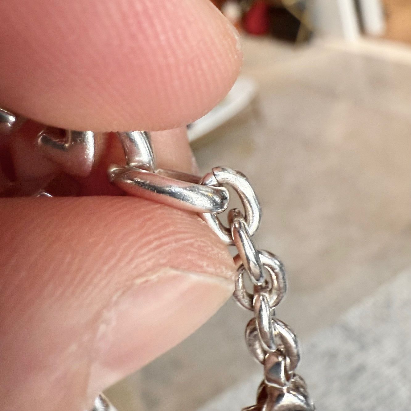 Gucci Gucci 925 Sterling Silver GG Britt Chain Bracelet Size ONE SIZE - 13 Thumbnail