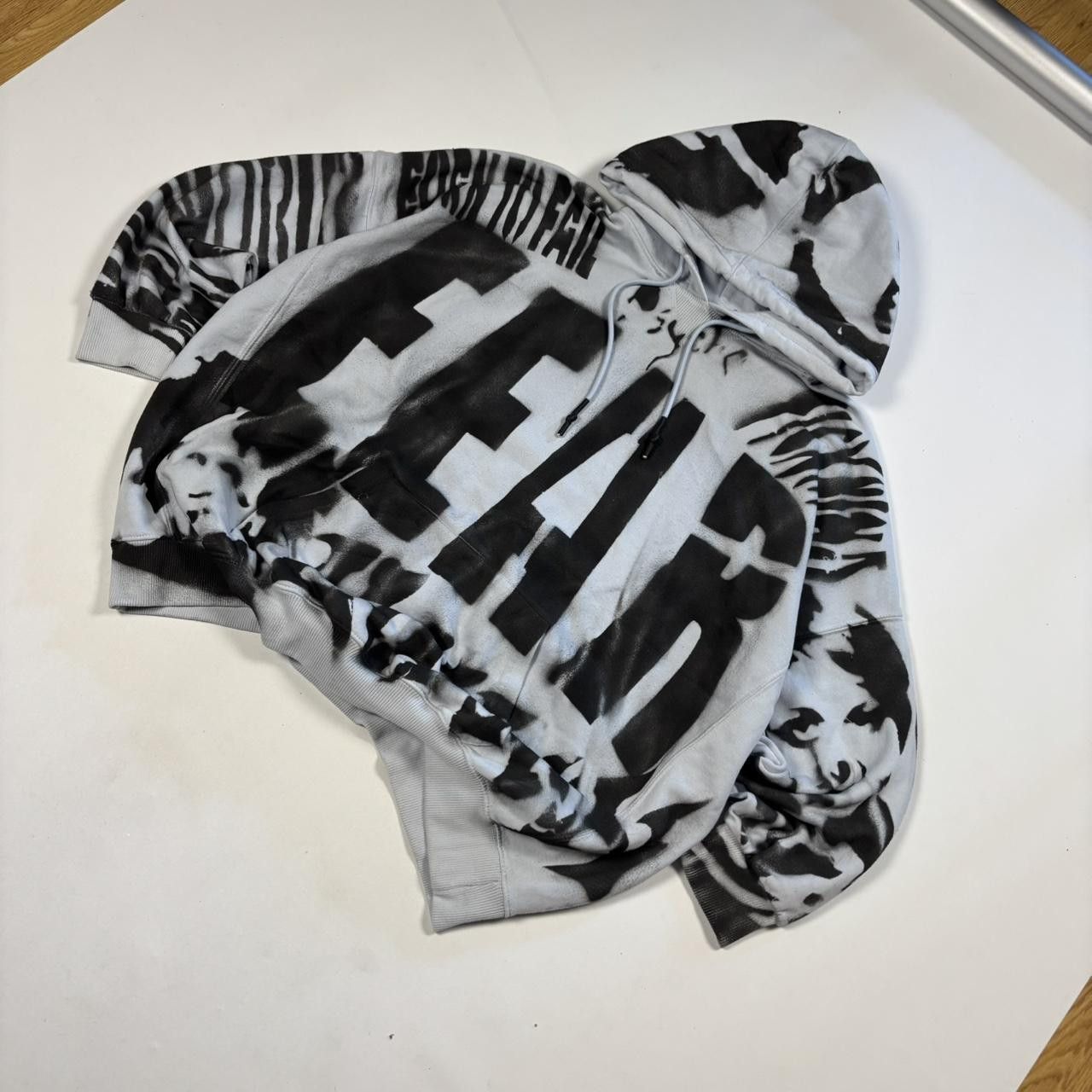 Japanese Brand Airbrush Graphic Hoodie Oversized Baggy Size US XL / EU 56 / 4 - 3 Thumbnail