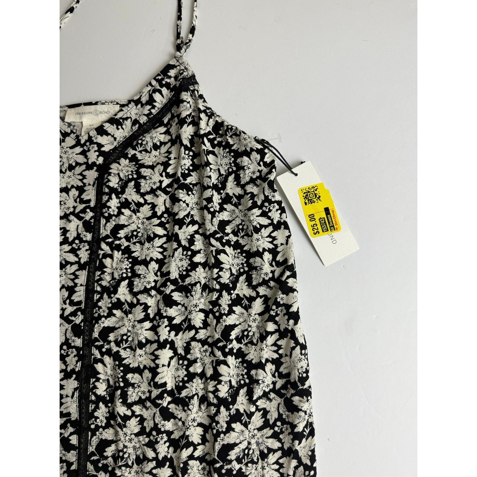 Treasure & Bond Treasure & Bond Floral Lace Inset Camisole Tank Top - XS Size XS / US 0-2 / IT 36-38 - 6 Thumbnail