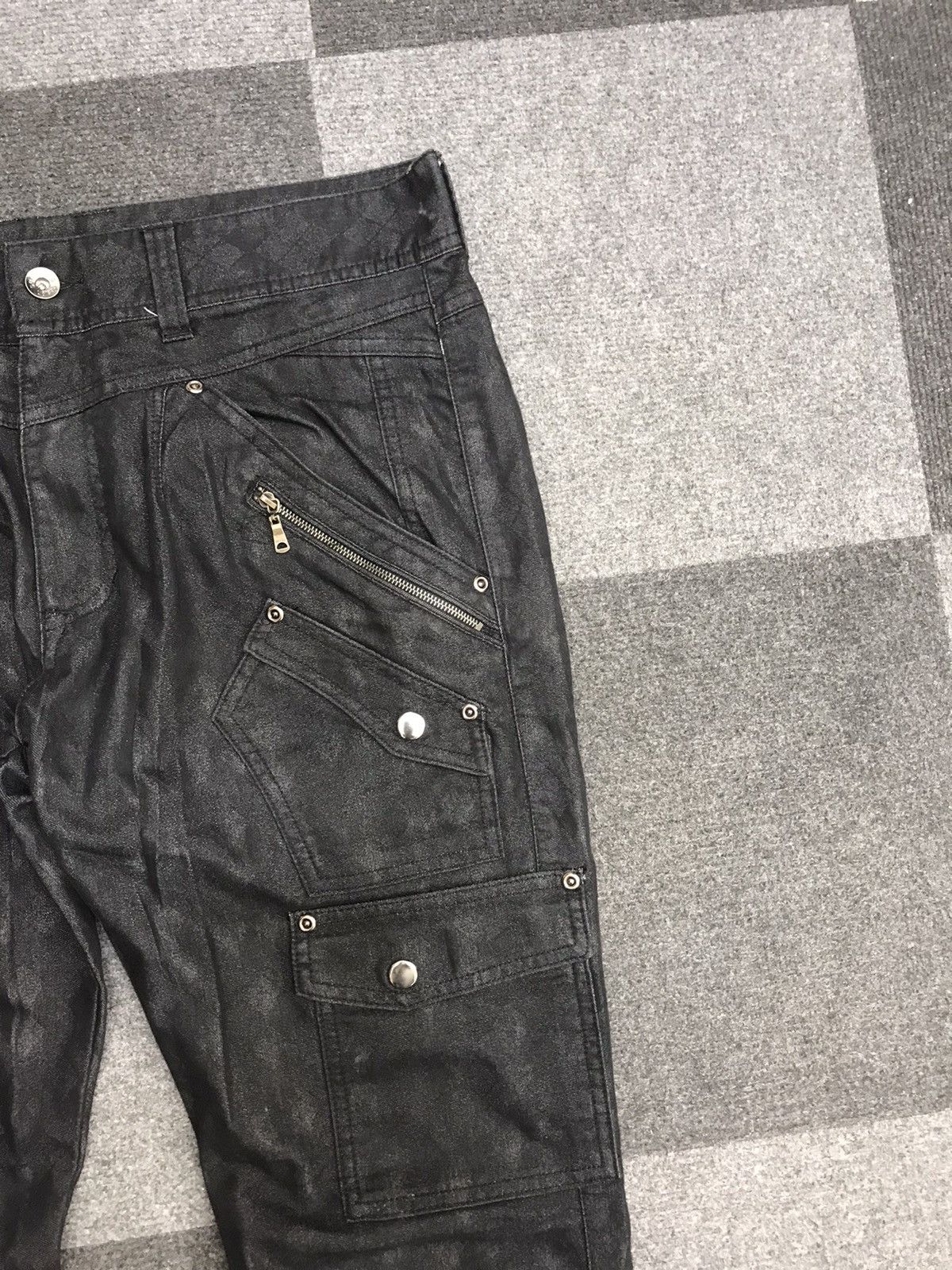 Japanese Brand semanticdesign Multipockets Artisanal Pattern Cargo Pant Size US 34 / EU 50 - 4 Thumbnail