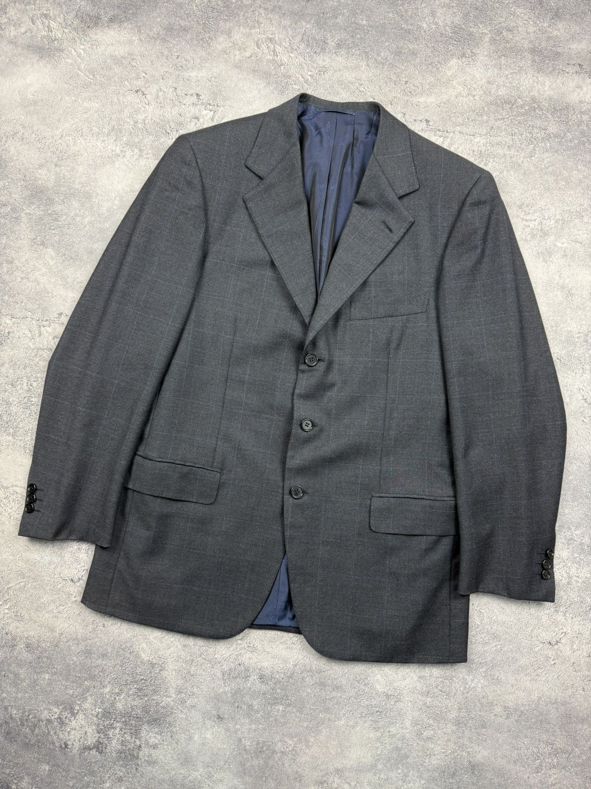 Brioni Brioni Super 150’s Wool Check Nomentano Blazer Suit Jacket Size 40R - 3 Thumbnail