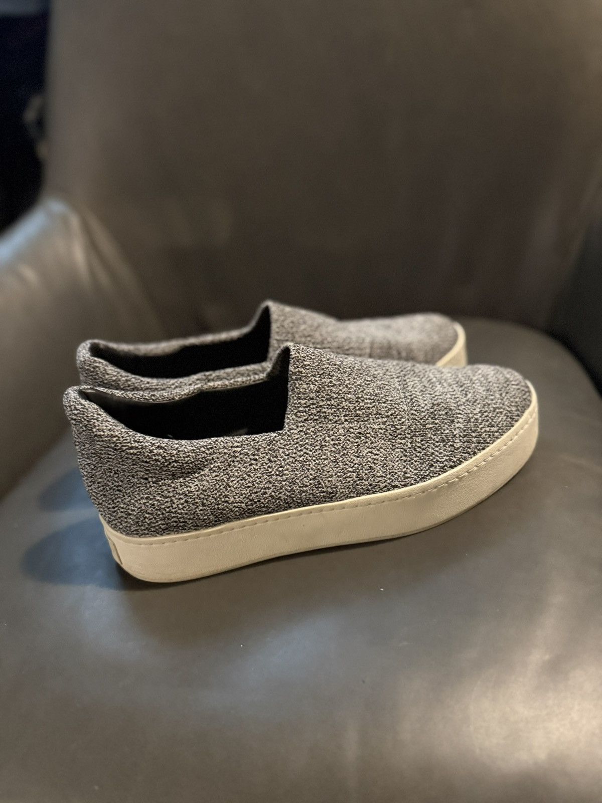 Vince Vince Women's Platform Fashion Sneakers | Black Gray Knit Size US 10 / IT 40 - 1 Thumbnail