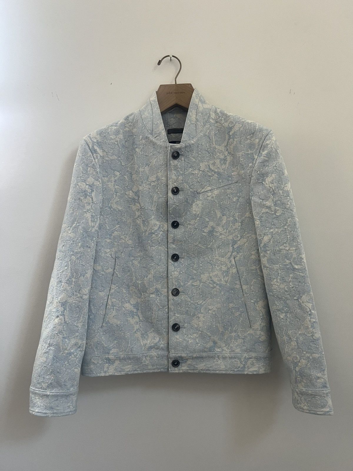 Jacquard Denim Bomber