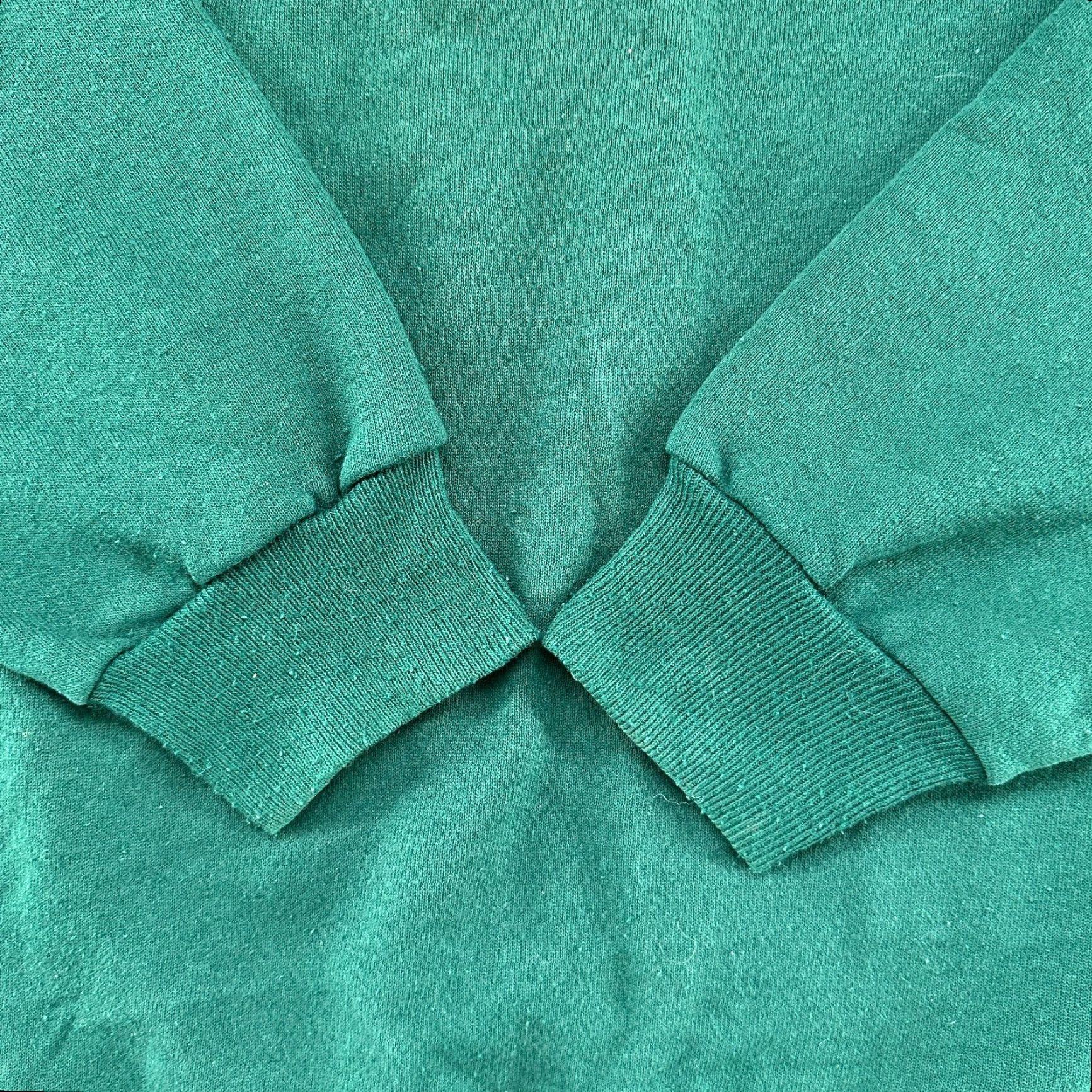 Hanes VINTAGE Wine Sweatshirt Mens 2XL Green Pullover Hanes Cotton 90s City Pullover Sweatshirt Men Green 2XL Size US XXL / EU 58 / 5 - 3 Thumbnail