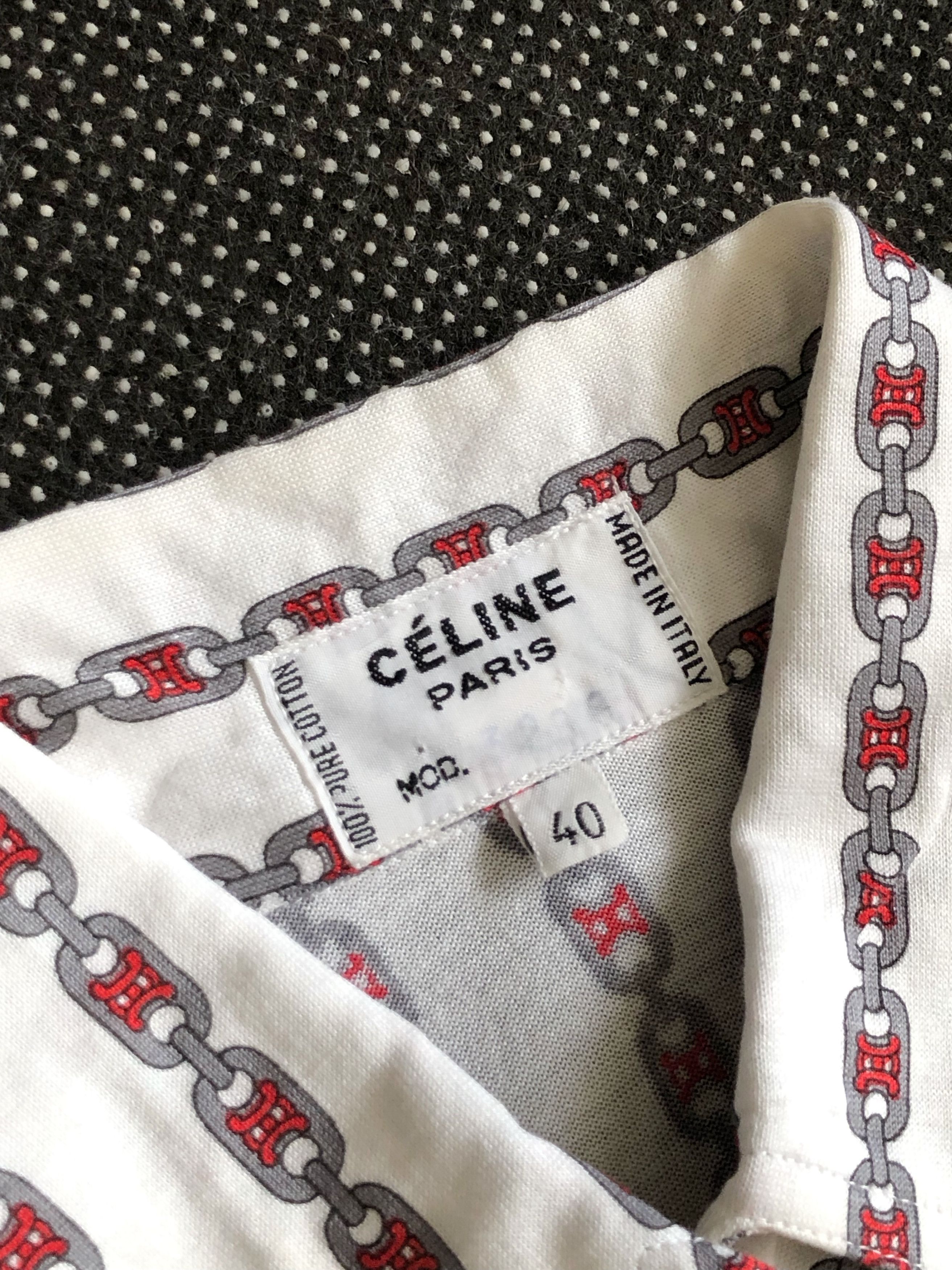 Celine VINTAGE 80’S CÉLINE PARIS CHAINS MONOGRAM B/U Size S / US 4 / IT 40 - 7 Thumbnail