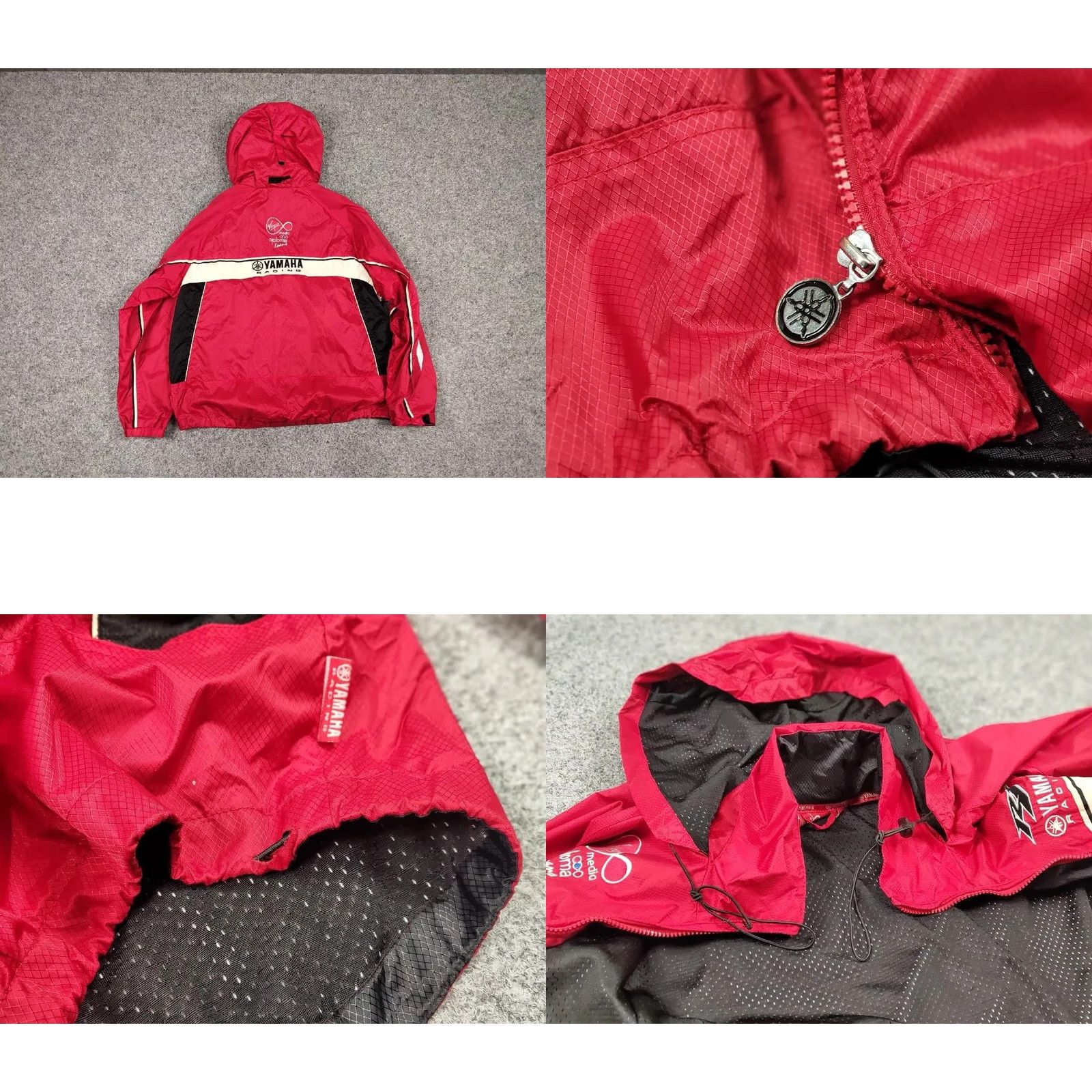 Yamaha VINTAGE Yamaha Racing Windbreaker Jacket Mens L Red Logo 90s Windbreaker Full Zip All Seasons Vintage Yamaha Racing Jacket Size US L / EU 52-54 / 3 - 9 Thumbnail