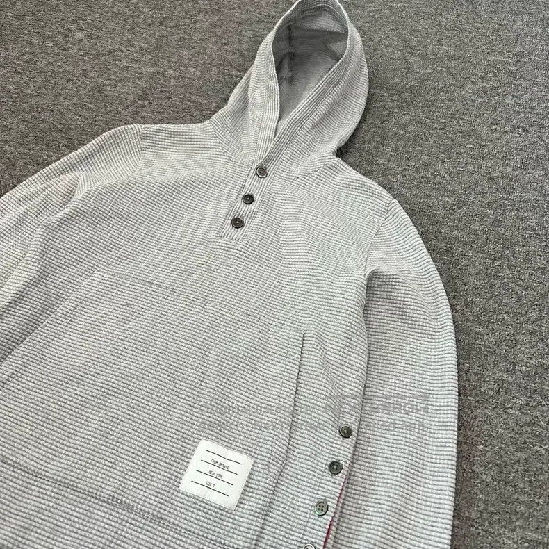Thom Browne Thom Browne Waffle Hooded Sweatshirt Size US XS / EU 42 / 0 - 4 Thumbnail