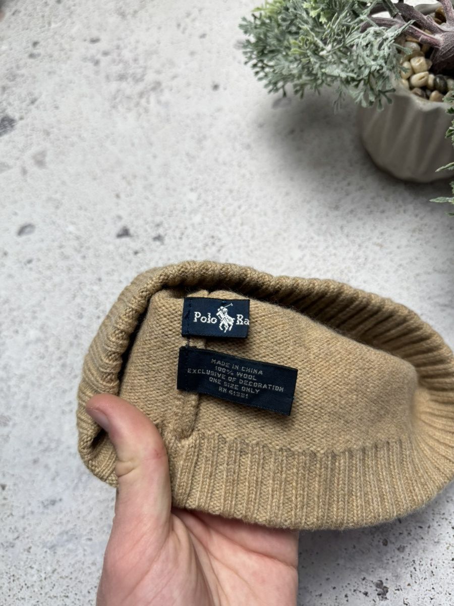 Polo Ralph Lauren × Vintage Winter hat Polo Ralph Lauren Vintage Red Horse Size ONE SIZE - 4 Thumbnail