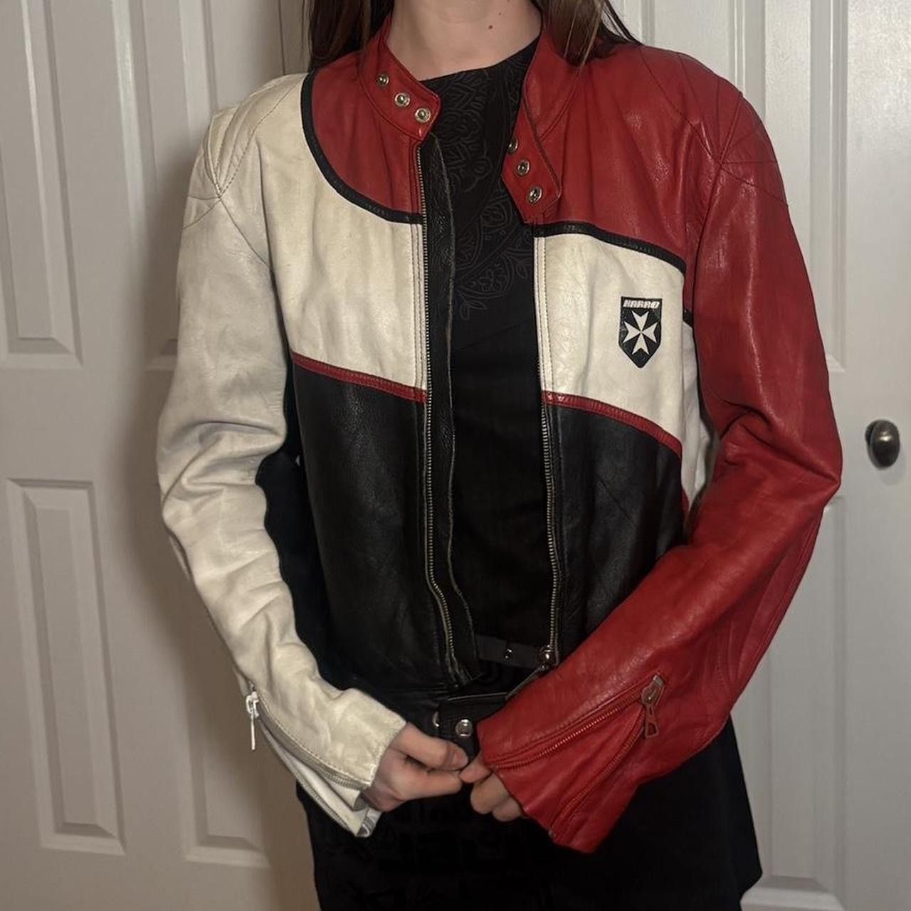 Other Vintage German Leather Racing Jacket Size S / US 4 / IT 40 - 1 Thumbnail
