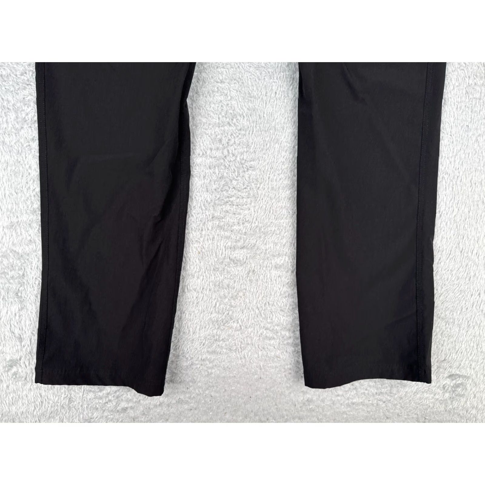 Vintage Kirkland Women's Pants 14 Black Straight Leg Nylon Blend Cargo Casual 35x32 Size 36" / US 14 / IT 50 - 2 Thumbnail