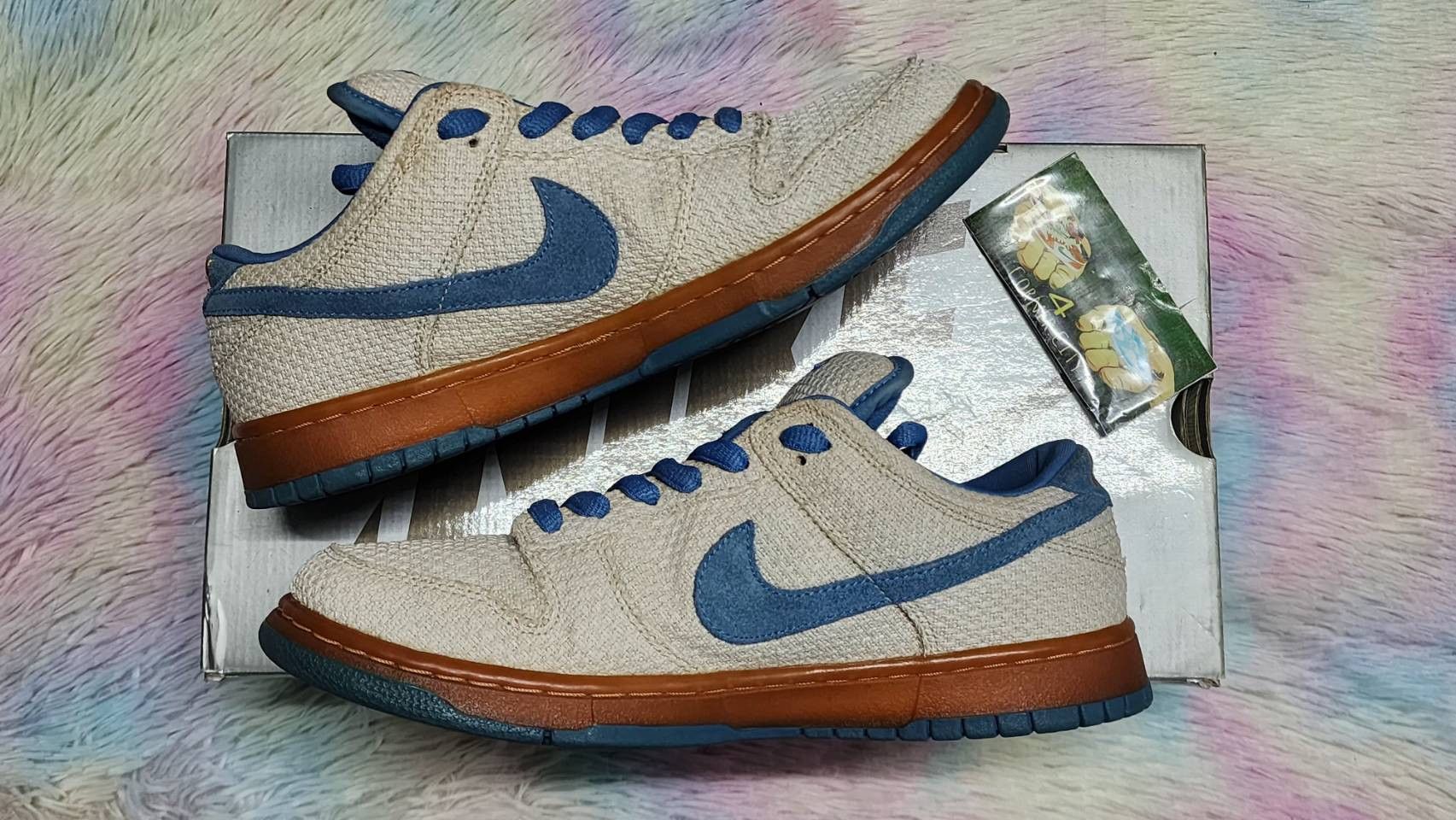 Nike Nike Sb Dunk Low Blue Hemp Size US 10.5 / EU 43-44 - 6 Thumbnail