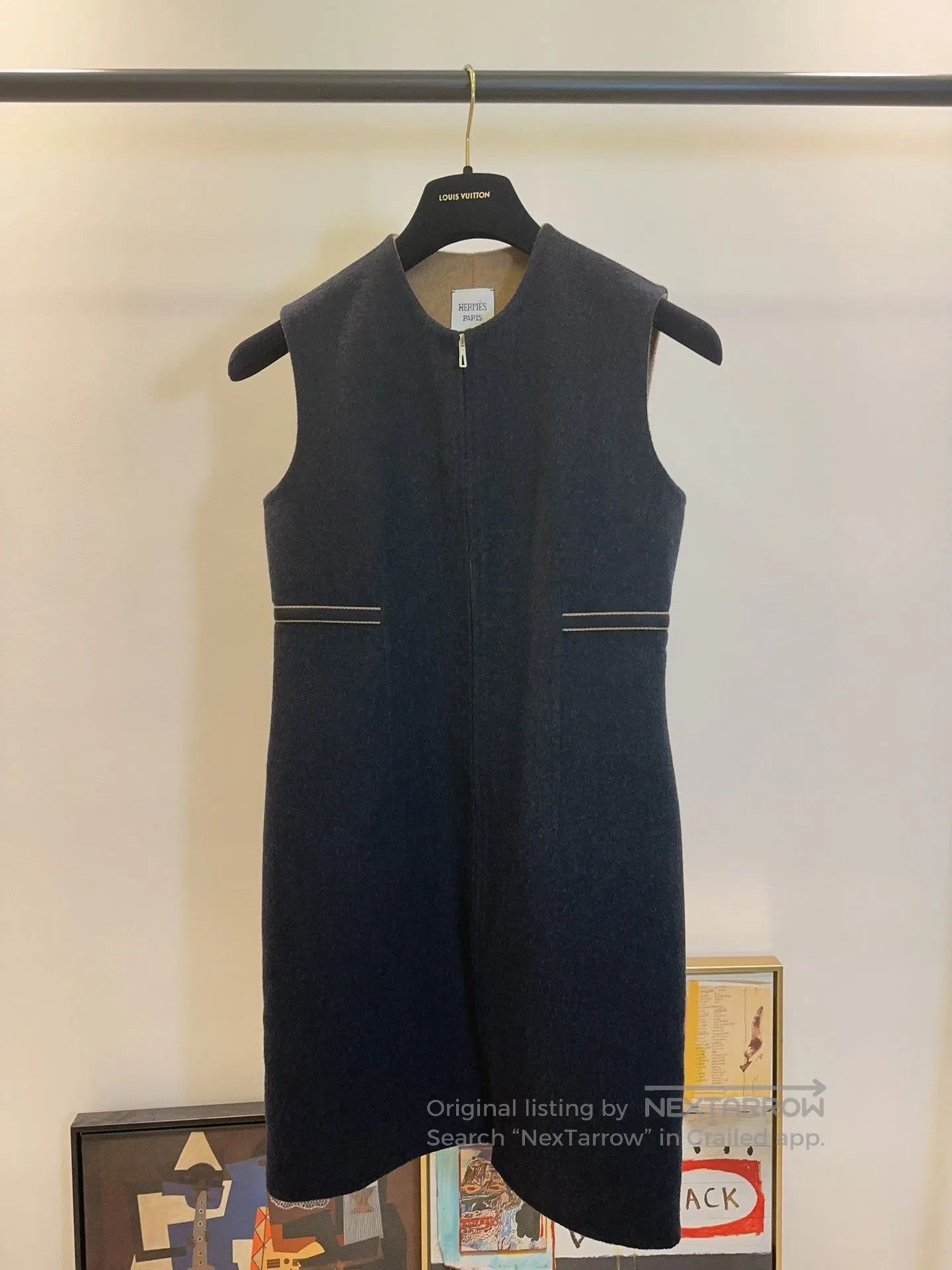 Hermes Hermes Cashmere Vest Dress Navy. Size US S / EU 44-46 / 1 - 1 Thumbnail
