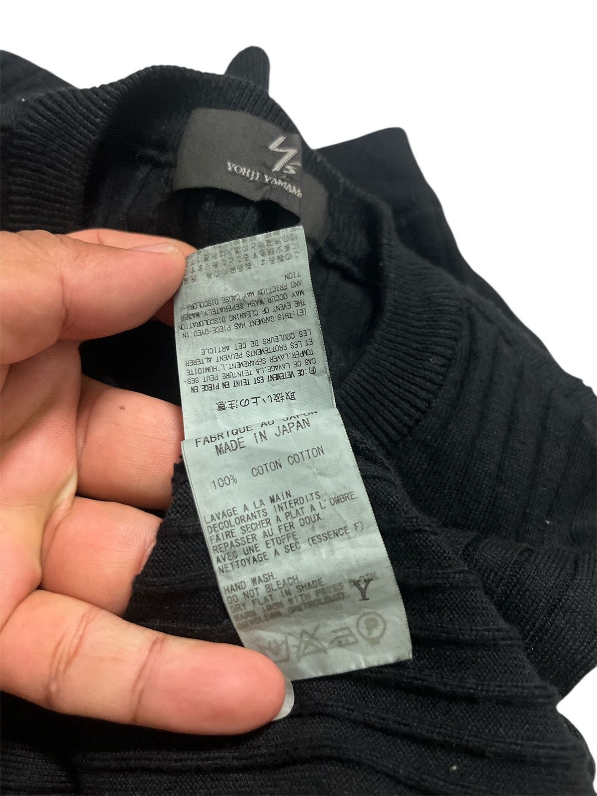 Yohji Yamamoto Ys,YOHJI YAMAMOTO BLACK TSHIRT PLANT STRETCHABLE Size US M / EU 48-50 / 2 - 7 Thumbnail