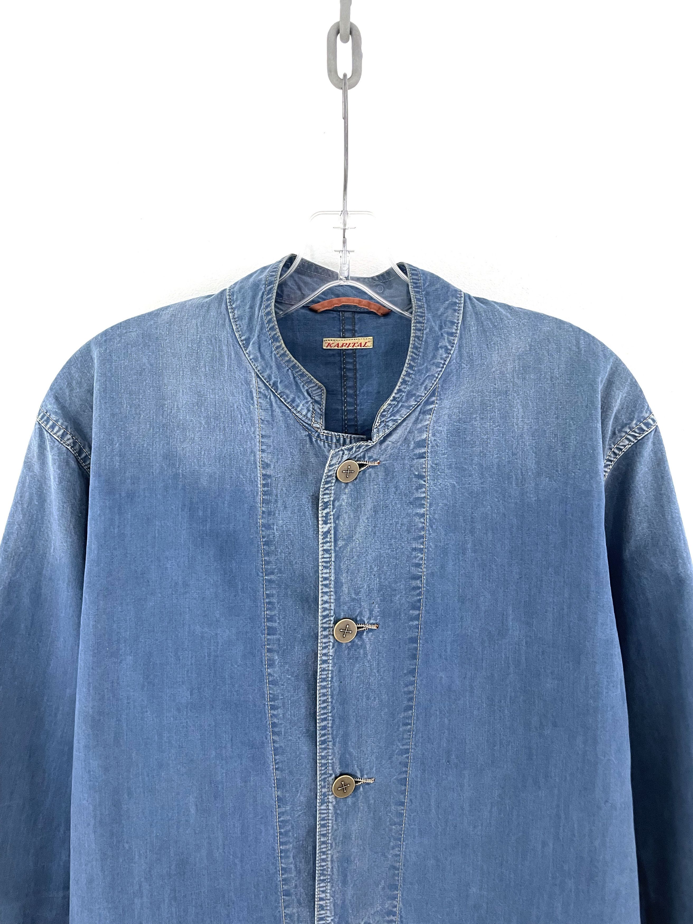 Kapital Metal Button Denim Shirt Jacket Size US L / EU 52-54 / 3 - 4 Thumbnail