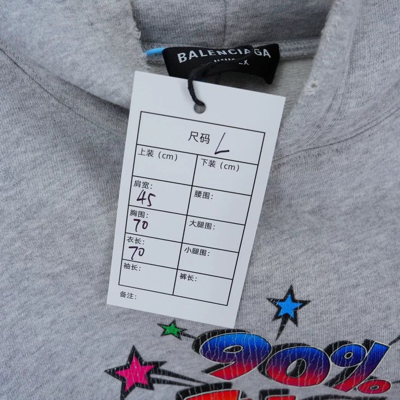 Balenciaga Balenciaga Rainbow Graffiti Logo Distressed Hoodie Size US L / EU 52-54 / 3 - 8 Thumbnail