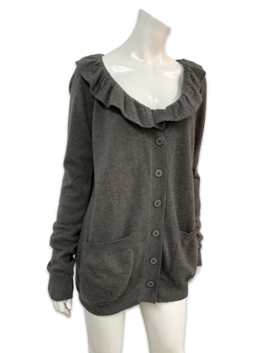 Stella McCartney Stella McCartney Wool Cashmere Cardigan Frill Collar 42 Size US L / EU 52-54 / 3 - 2 Thumbnail