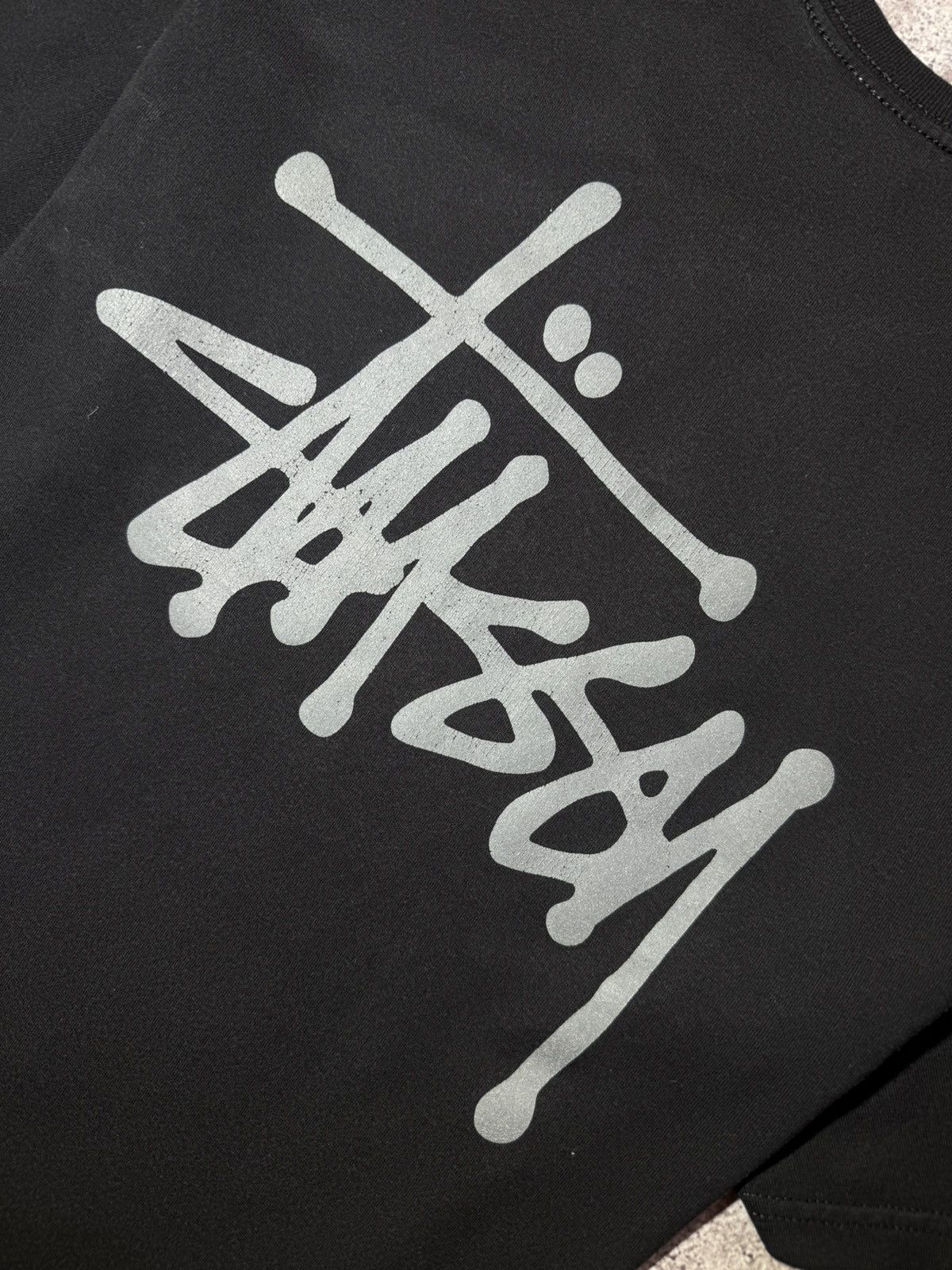 Stussy × Vintage Stussy Vintage Streetwear Big Logo Black T-shirt y2k cotton Size US M / EU 48-50 / 2 - 3 Thumbnail
