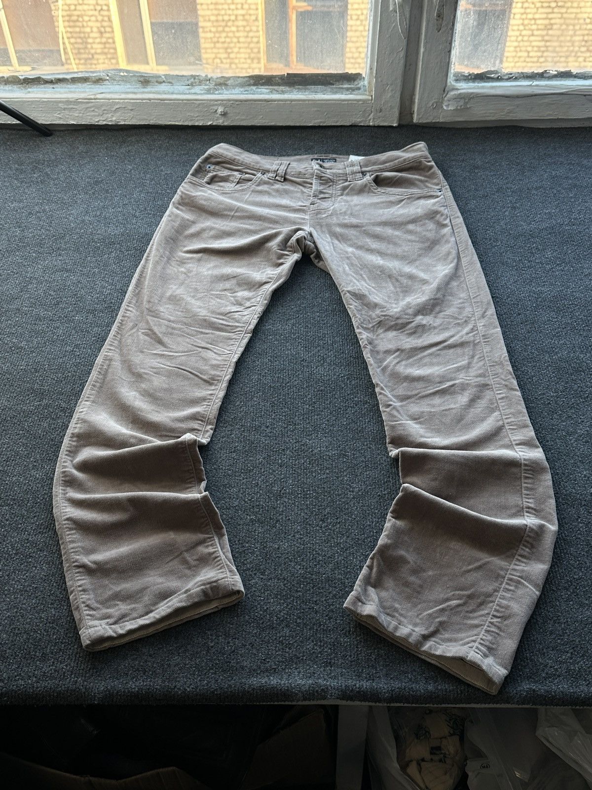 Armani 🚨 ARMANI JEANS LUXURY OLD MONEY relax BEIGE/GRAY Womens Size 30" / US 8 / IT 44 - 1 Thumbnail