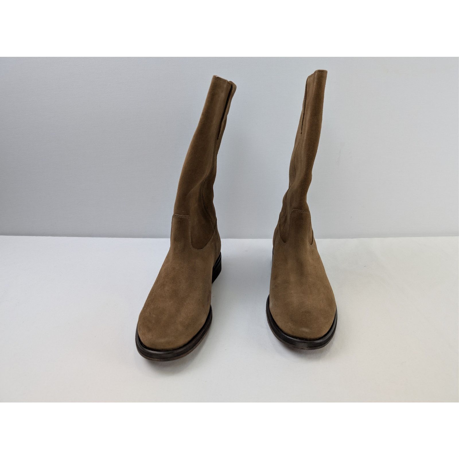 Officine Generale o1rshd1 Gray Boots Suede Leather High Boots in Mustard Olive Size US 10 / EU 43 - 5 Thumbnail