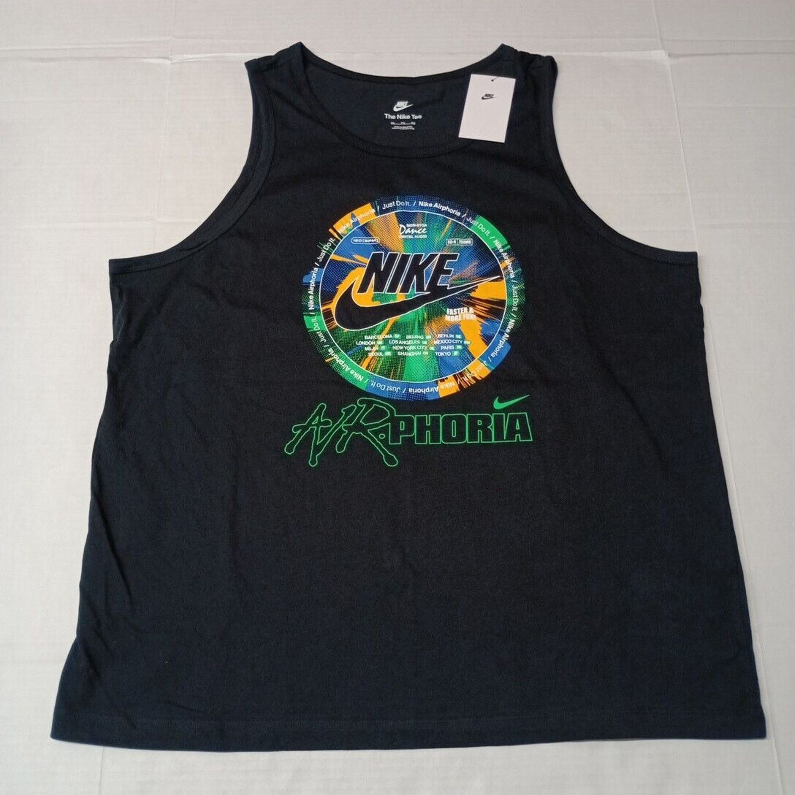 Nike Nike Sportswear Air-phoria Tank Top Men's 2XL XXL Black Size US XXL / EU 58 / 5 - 1 Thumbnail