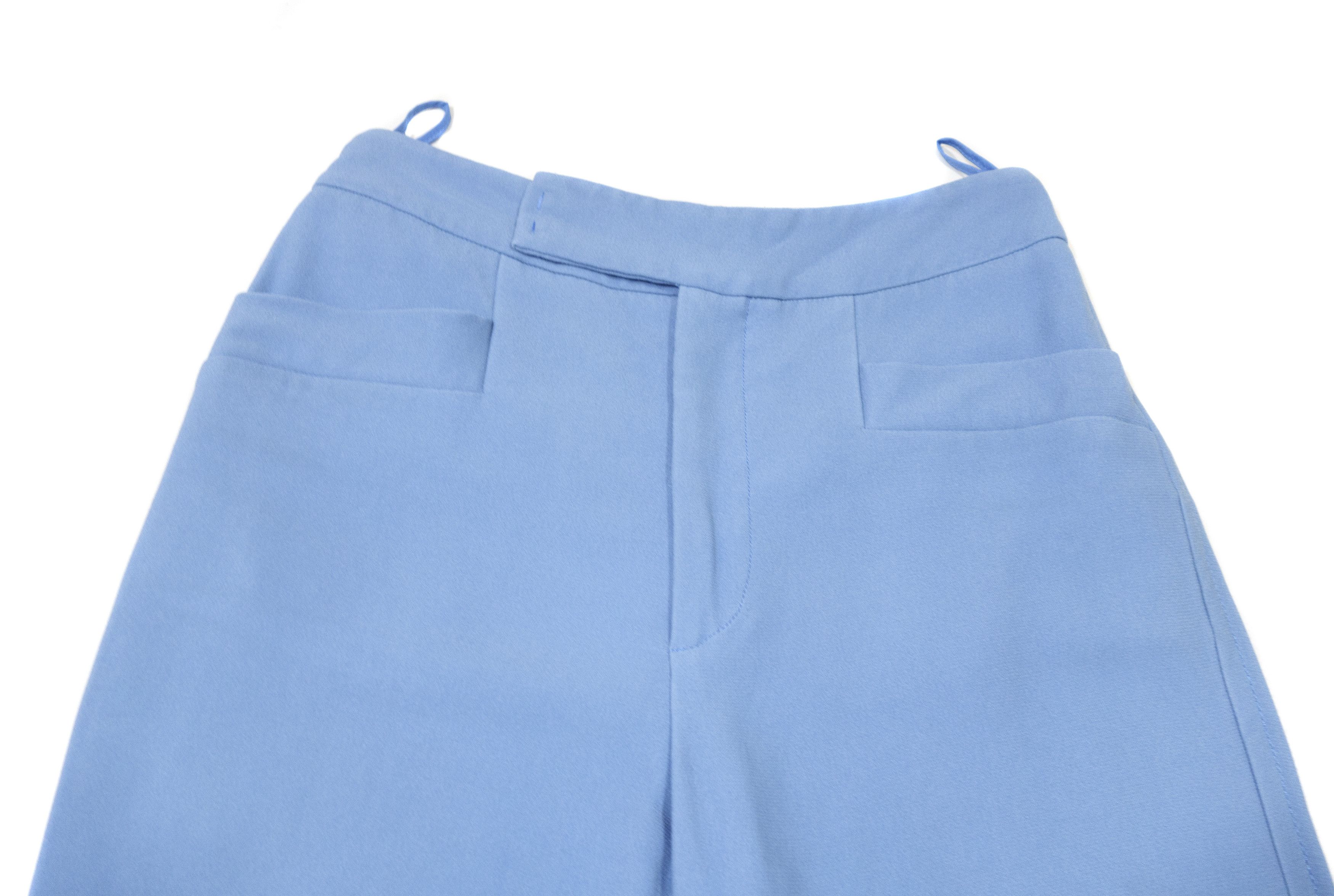 Miu Miu High-Waisted Flared Viscose Pants Size 26" / US 2 / IT 38 - 4 Thumbnail