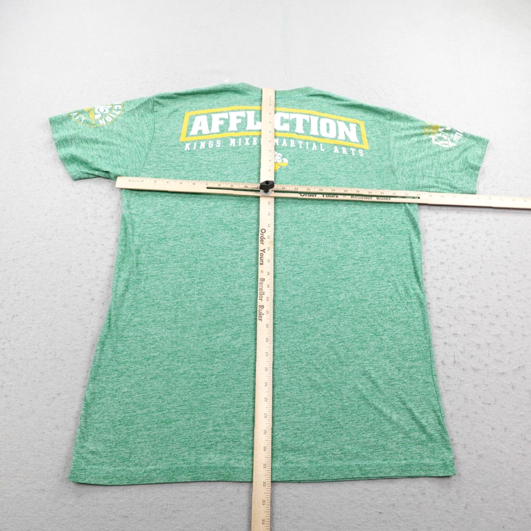 Affliction Affliction Shirt Mens 2XL Green Muay Thai Rafael Cordeiro Kings MMA Martial Arts Shirt Size US XXL / EU 58 / 5 - 6 Thumbnail